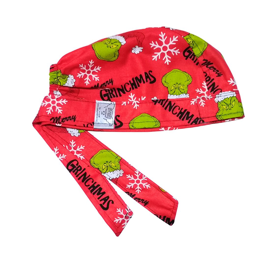 Gorro Medico Quirúrgico NAVIDAD, ODIO LA NAVIDAD Rojo2