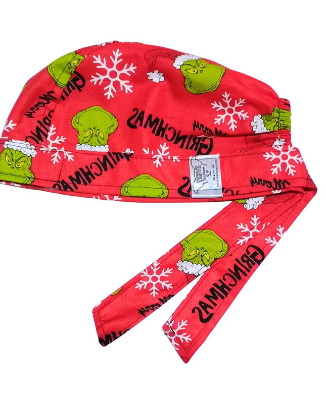 Gorro Medico Quirúrgico NAVIDAD, ODIO LA NAVIDAD Rojo2