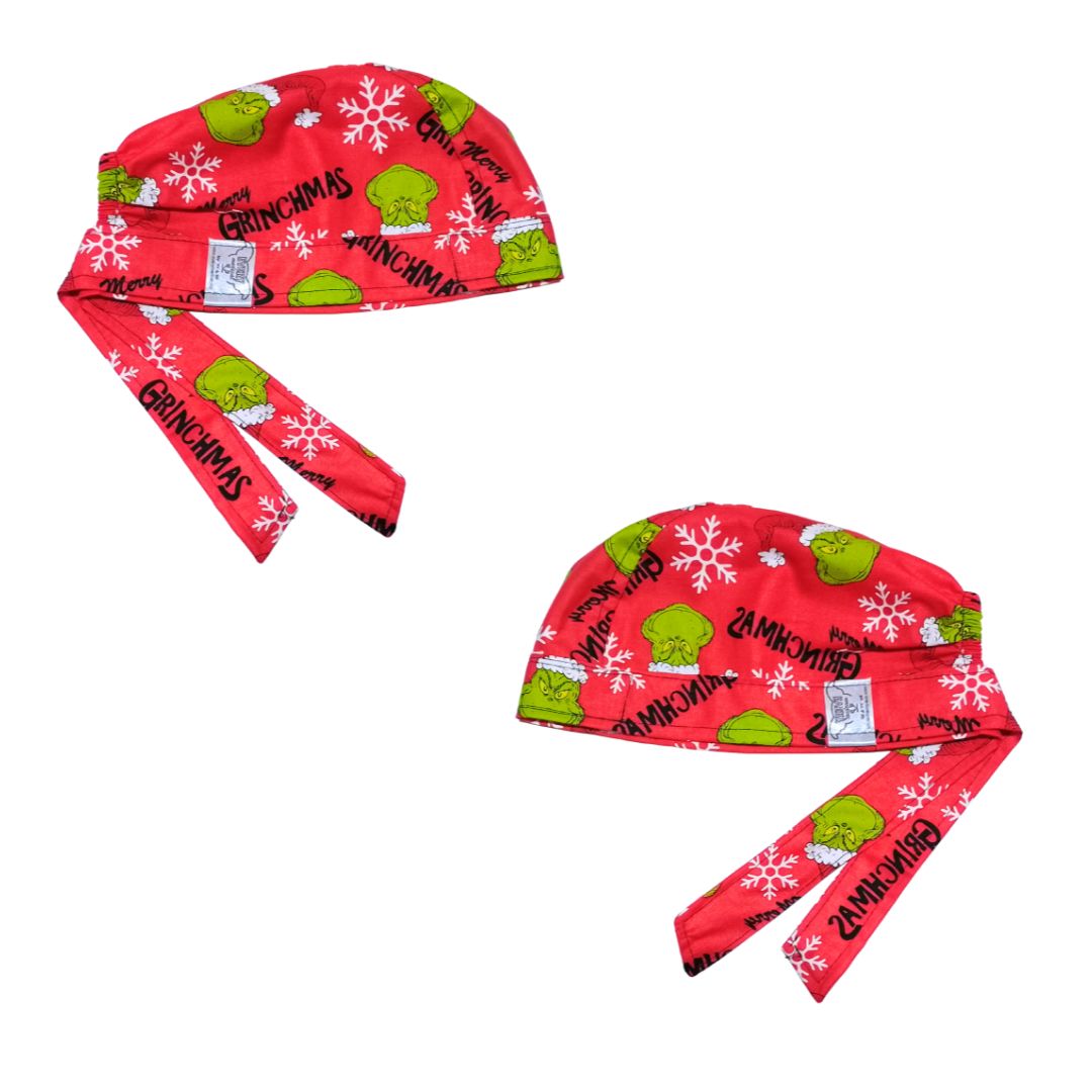 Gorro Medico Quirúrgico NAVIDAD, ODIO LA NAVIDAD Rojo2