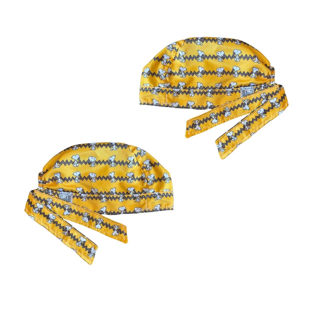 Gorro Medico Quirúrgico - Snoopy - Amarillo