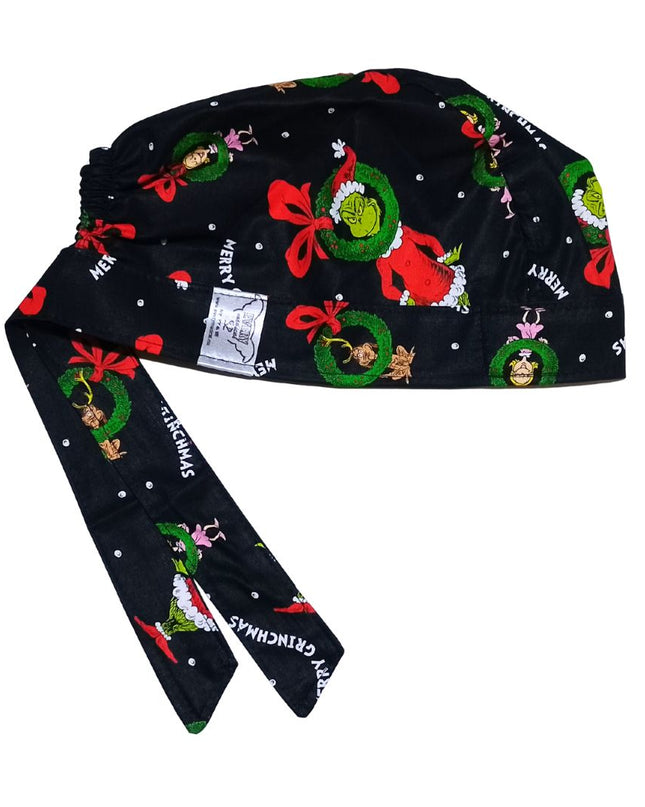 Gorro Medico Quirúrgico NAVIDAD, ODIO LA NAVIDAD NEGRO 5
