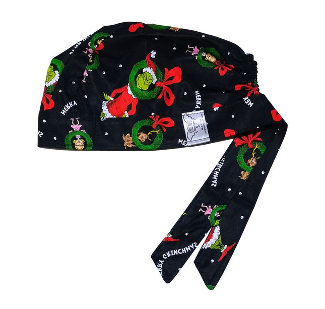 Gorro Medico Quirúrgico NAVIDAD, ODIO LA NAVIDAD NEGRO 5
