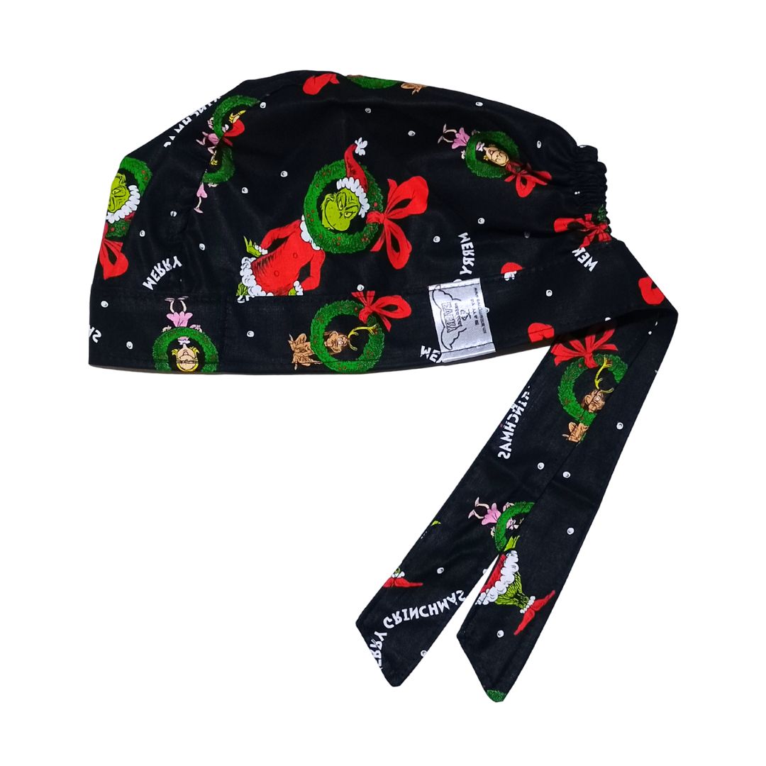 Gorro Medico Quirúrgico NAVIDAD, ODIO LA NAVIDAD NEGRO 5