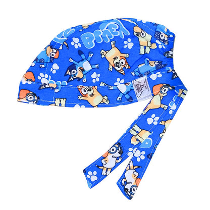 Gorro Medico Quirúrgico Perrito Blue  Azul Rey