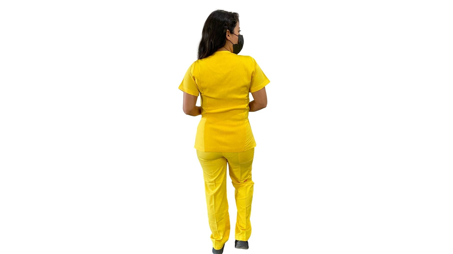 Uniforme Quirúrgico - Mujer - Amarillo - Modelo Puebla