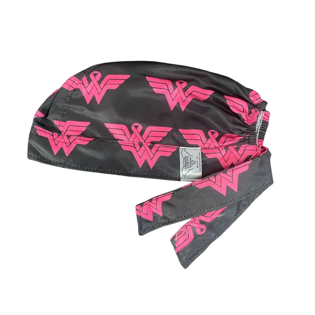 Gorro Medico Quirúrgico - Lucha Contra El Cáncer De Mama - Negro 2