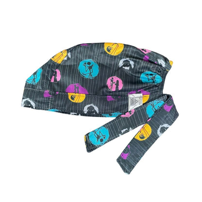 Gorro Medico Quirúrgico - Estampado - El Extraño Mundo De Jack - Negro 4