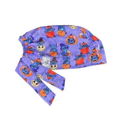 Gorro Medico Quirúrgico - Stitch - Dia De Muertos - Halloween - Lila