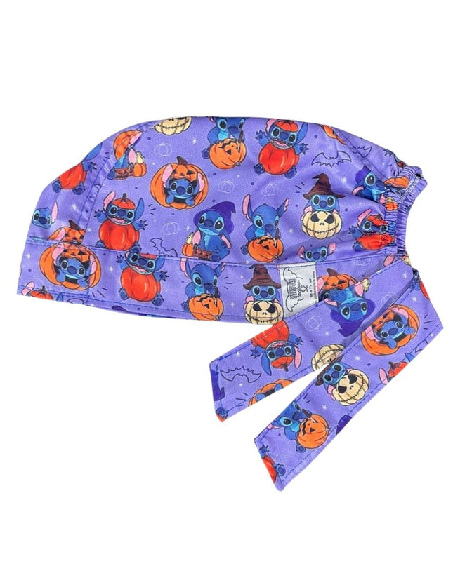 Gorro Medico Quirúrgico - Stitch - Dia De Muertos - Halloween - Lila