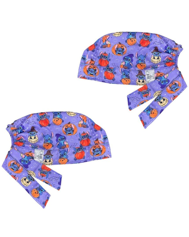 Gorro Medico Quirúrgico - Stitch - Dia De Muertos - Halloween - Lila