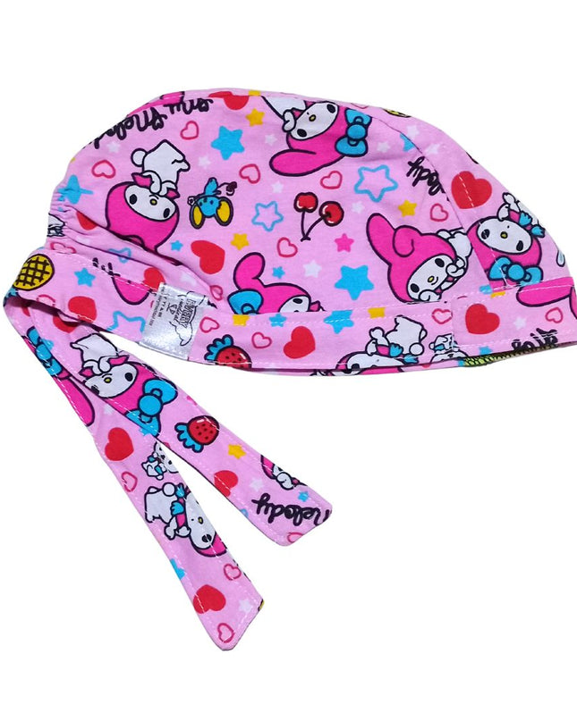 Gorro Quirúrgico Estampado Melody Rosa2