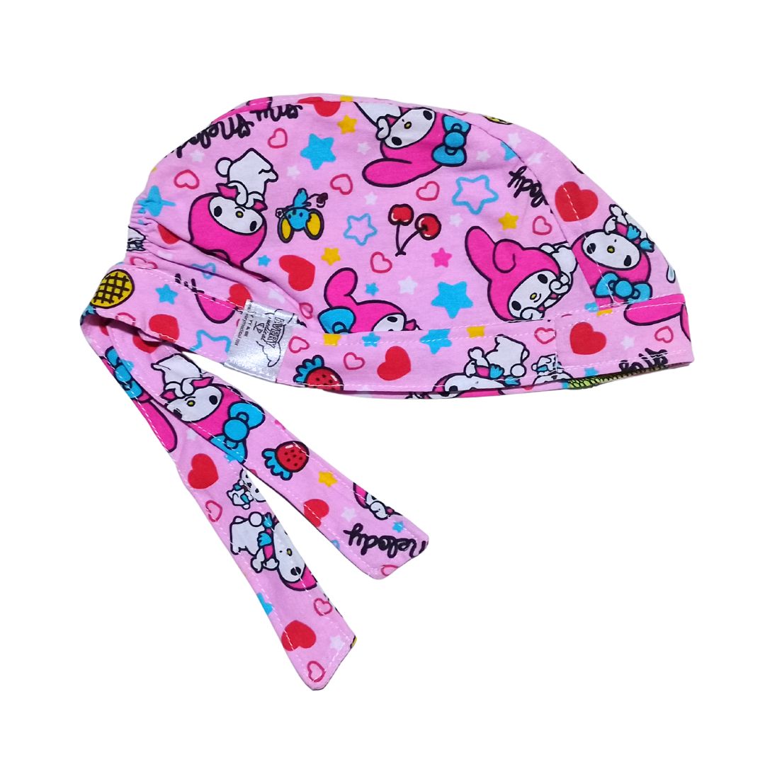 Gorro Quirúrgico Estampado Melody Rosa2