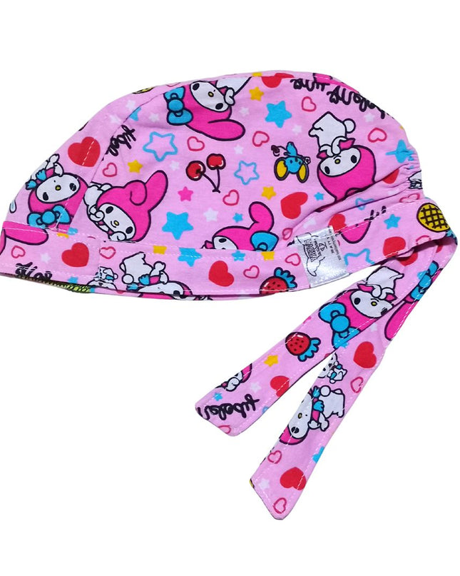 Gorro Quirúrgico Estampado Melody Rosa2