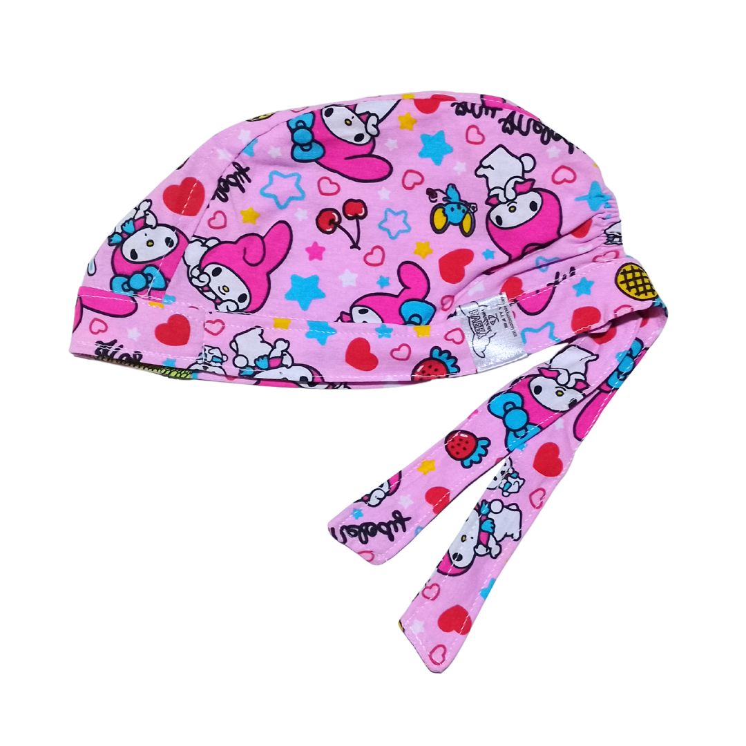 Gorro Quirúrgico Estampado Melody Rosa2