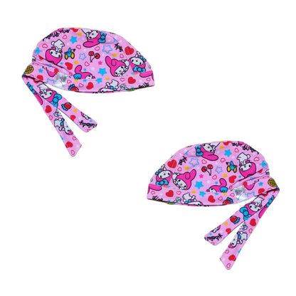 Gorro Quirúrgico Estampado Melody Rosa2