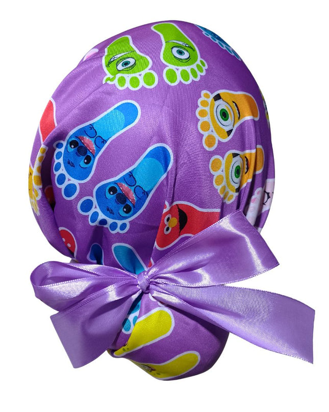 Gorro Medico Quirúrgicoenfermeria Clinicapodologia Pies Foot Listones Lila