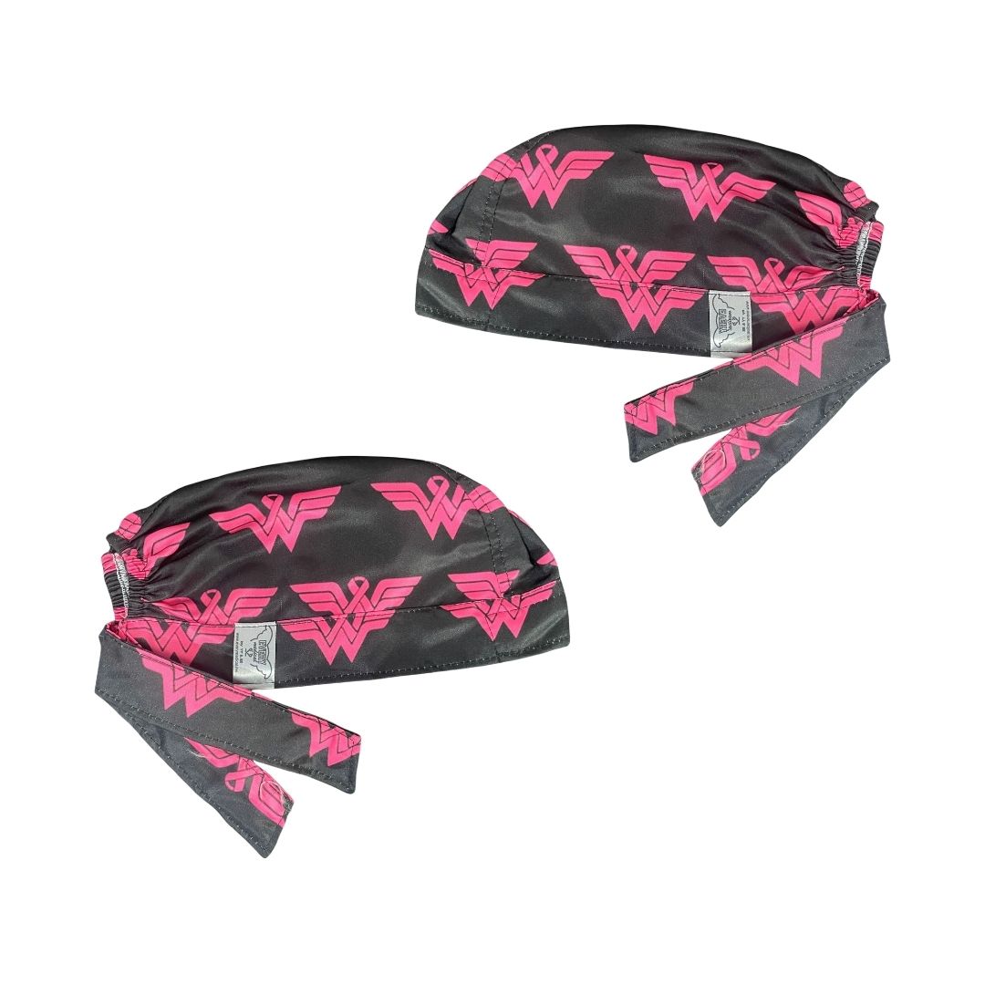 Gorro Medico Quirúrgico - Lucha Contra El Cáncer De Mama - Negro 2