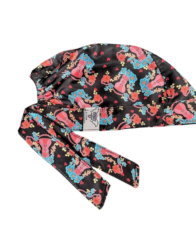 Gorro Quirúrgico - Estampado - Utero - Negro