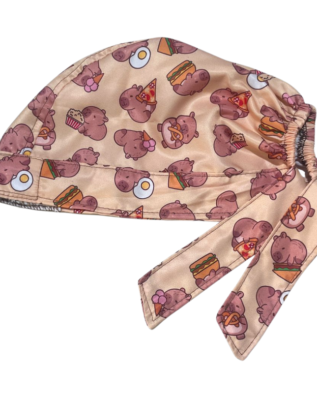 Gorro Medico Quirúrgico Capibara - Carpincho Doctor Hospital Beige Antifluido Unitalla