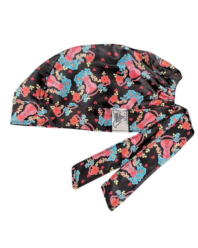 Gorro Quirúrgico - Estampado - Utero - Negro
