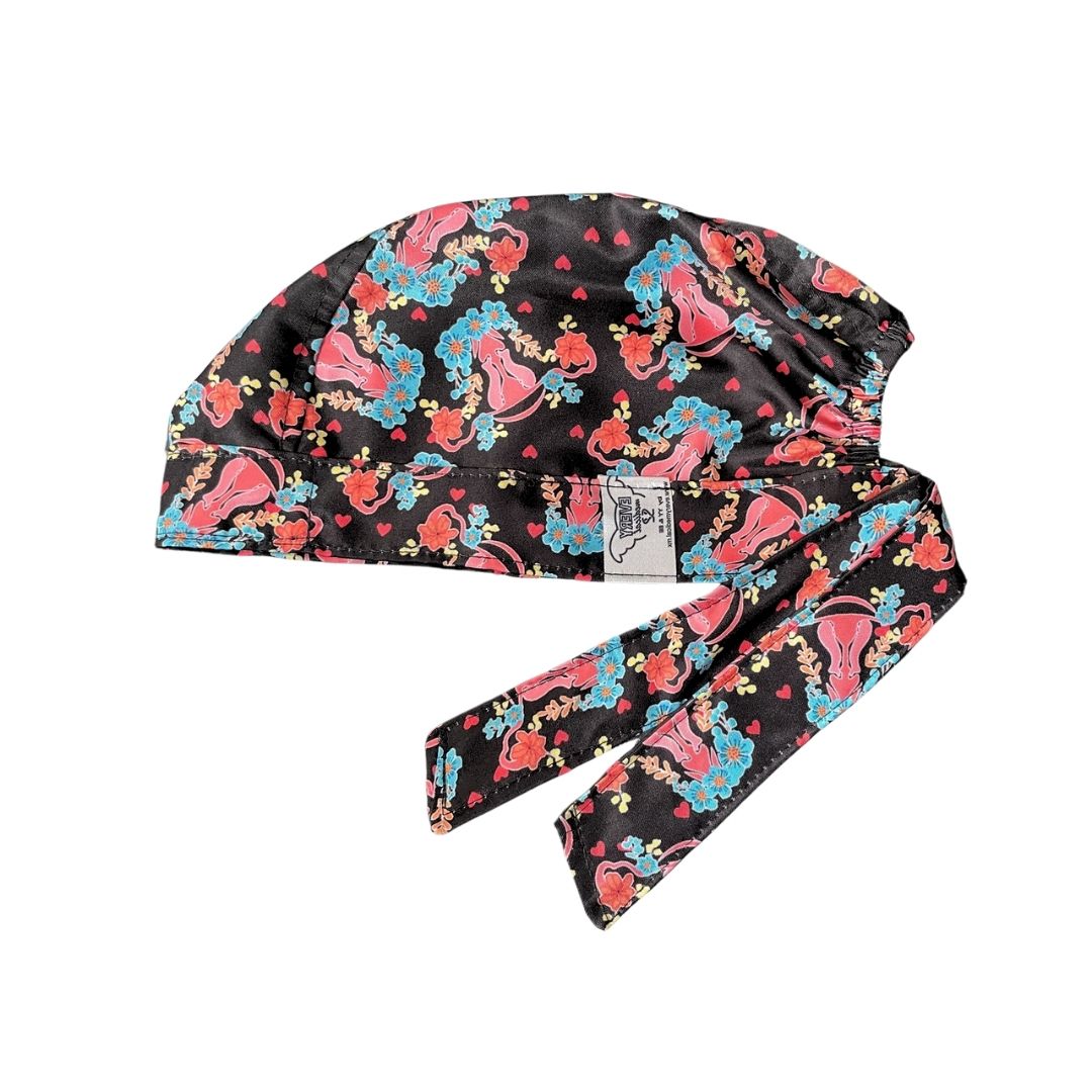 Gorro Quirúrgico - Estampado - Utero - Negro