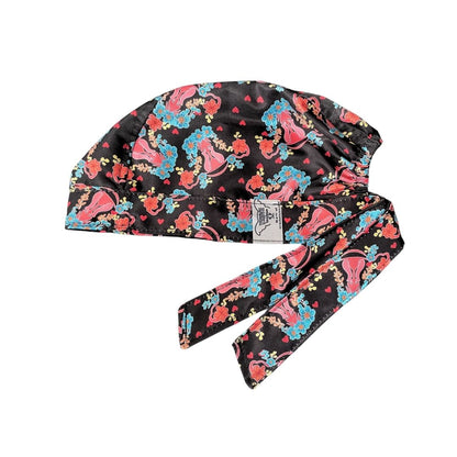 Gorro Quirúrgico - Estampado - Utero - Negro
