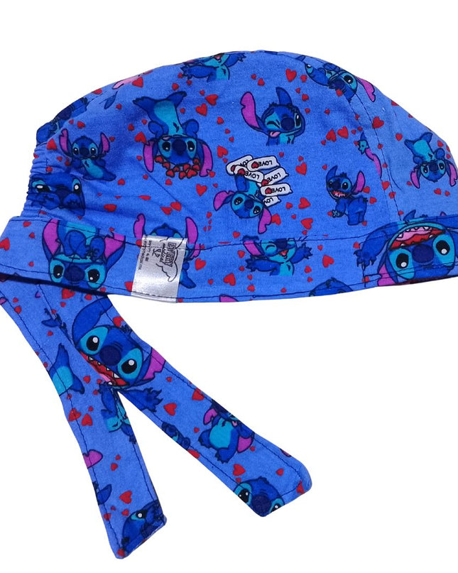 Gorro Quirúrgico animalito pelicula - Azul Marino corazones