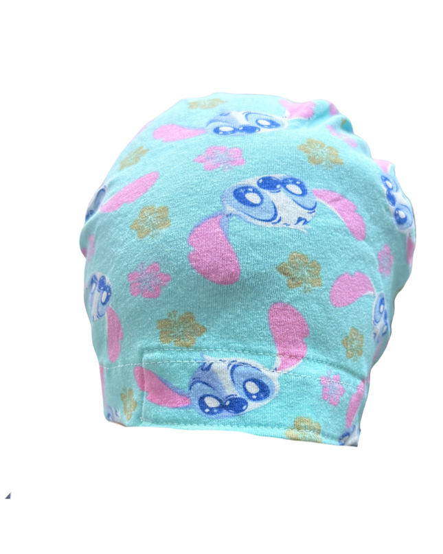 Gorro Medico Quirúrgico -estampado Stitch Gris- Antisudor