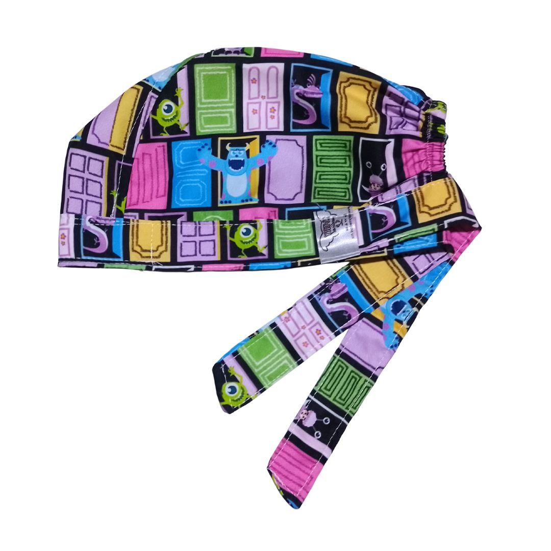 Gorro Quirúrgico Monsters Cordones - Antisudor Pertas Algodón