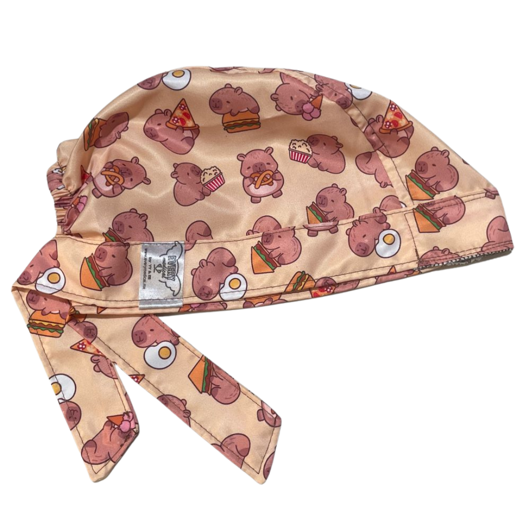 Gorro Medico Quirúrgico Capibara - Carpincho Doctor Hospital Beige Antifluido Unitalla