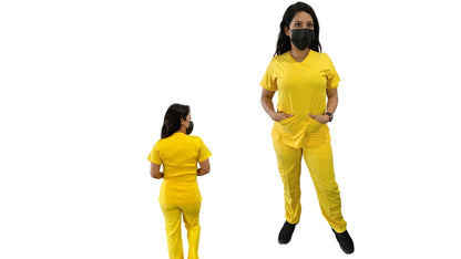 Uniforme Quirúrgico - Mujer - Amarillo - Modelo Puebla