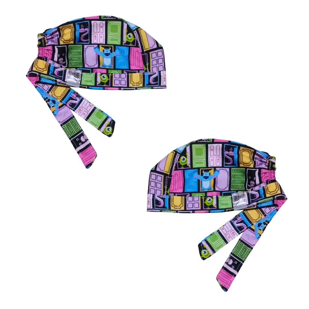 Gorro Quirúrgico Monsters Cordones - Antisudor Pertas Algodón
