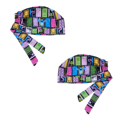 Gorro Quirúrgico Monsters Cordones - Antisudor Pertas Algodón
