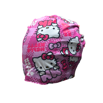 Gorro Quirúrgico Hello Kitty Rosa Listones - Antisudor