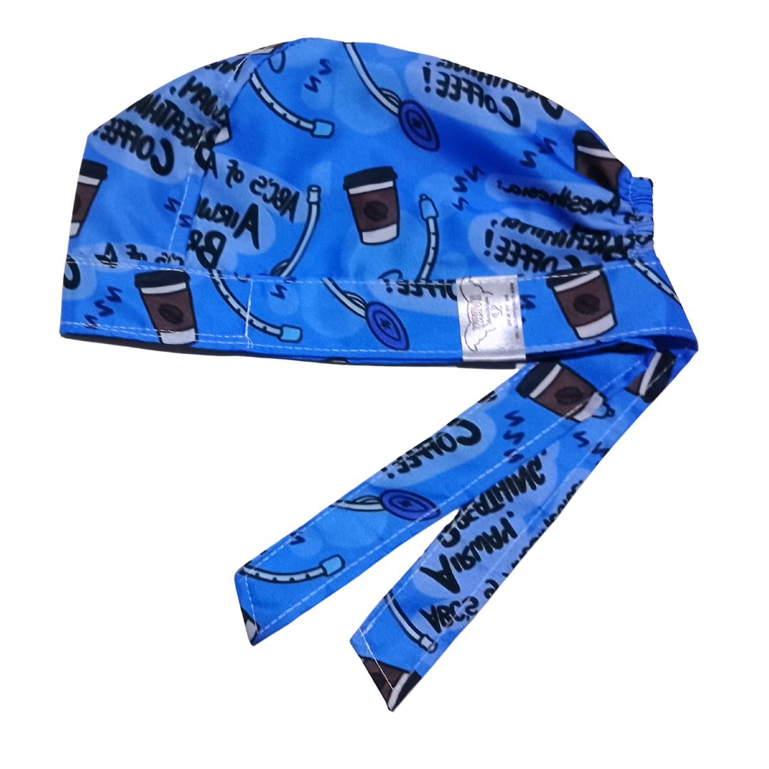 Gorro Medico Quirúrgico Anestesiologia Azul Rey