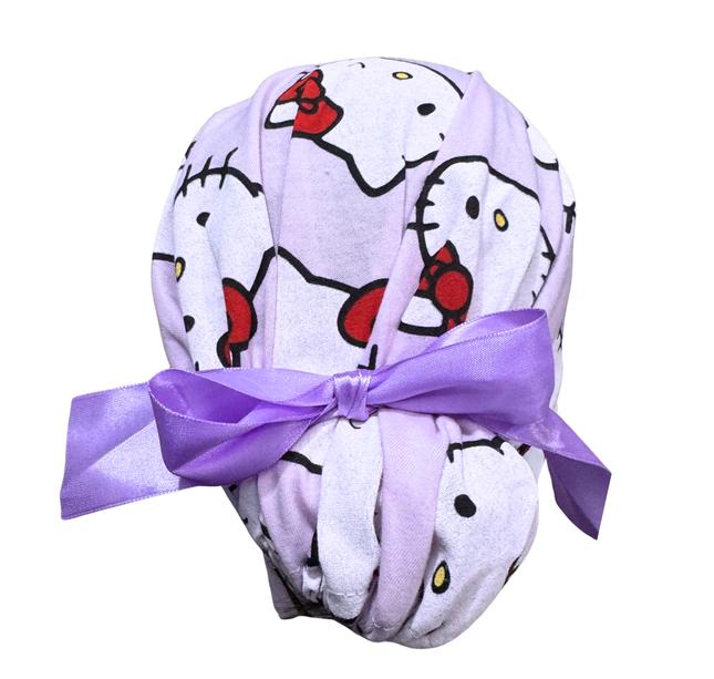Gorro Quirúrgico Hello Kitty Rosa Listones - Antisudor