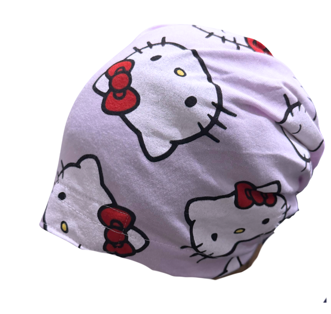 Gorro Quirúrgico Hello Kitty Rosa Listones - Antisudor