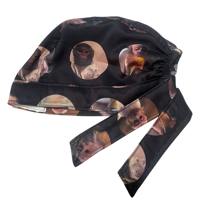 Gorro Medico Quirúrgico Changuito George Doctor Meme Hospita (negro 2)