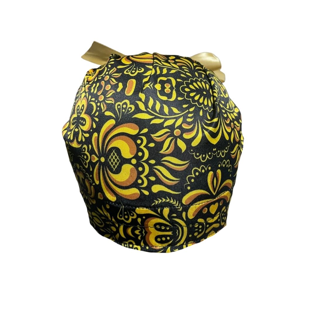 Gorro Quirúrgico - Tipo Bordado Mexicano - Dorado