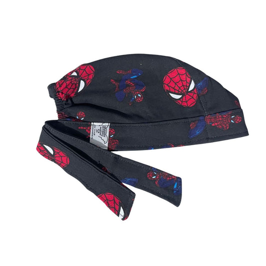 Gorro Medico Quirúrgico - Estampado - Spiderman - Negro 4