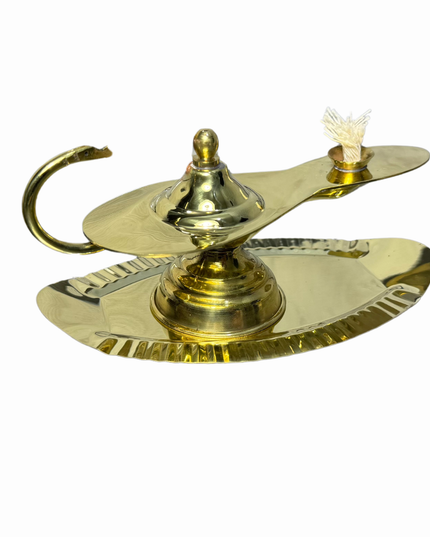 Lampara De Aladino Para Enfermeria Mecha Estructura Dorado Dorado