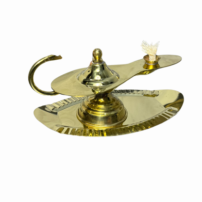 Lampara De Aladino Para Enfermeria Mecha Estructura Dorado Dorado