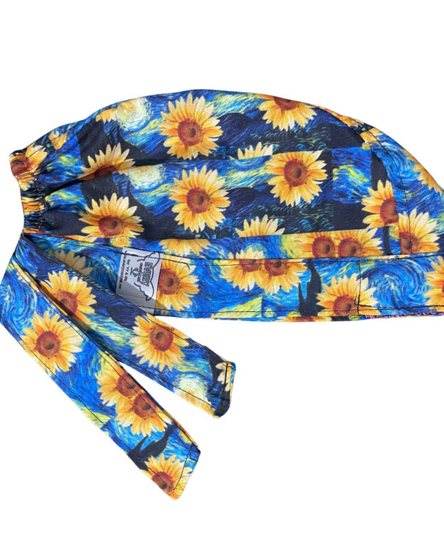 Gorro Medico Quirúrgico -Pinturas De Arte - Botticelli Van Gogh - Girasoles