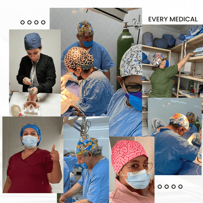 Gorro Medico Quirúrgico Estampado Riñon, Nefrologia Salud - Every Medical -  Dr. Gorrito