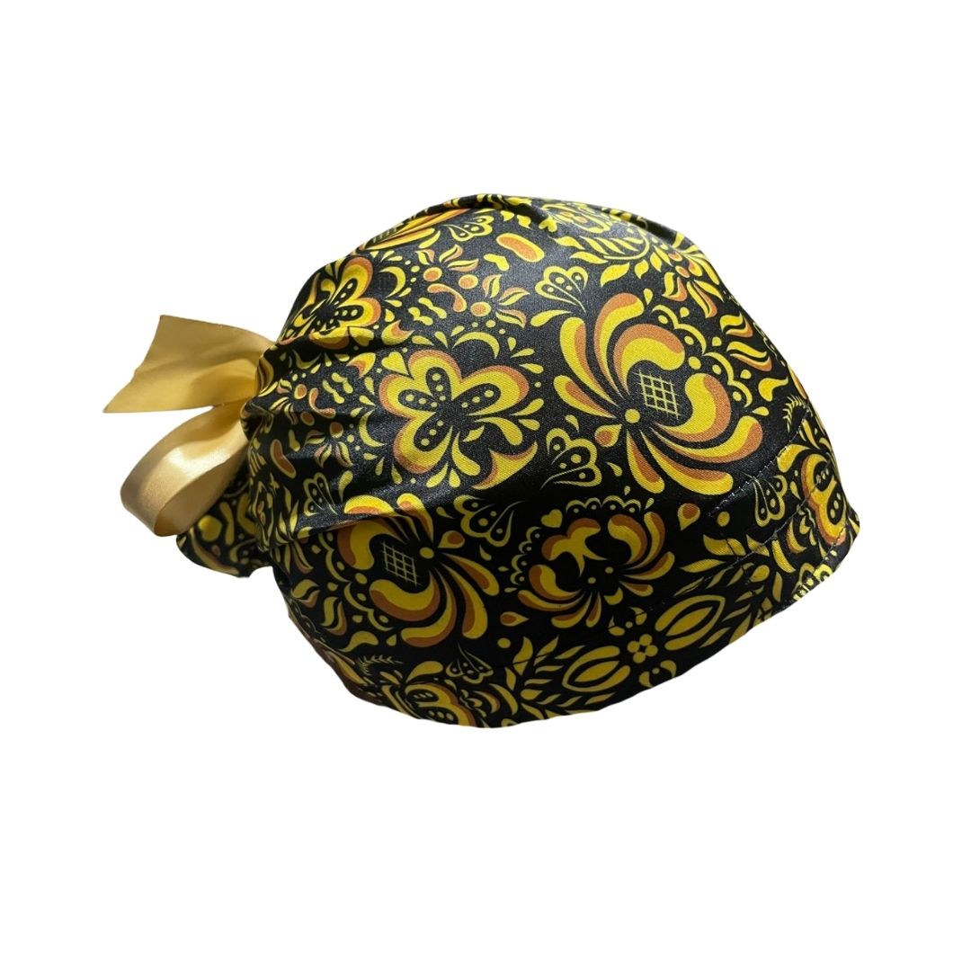 Gorro Quirúrgico - Tipo Bordado Mexicano - Dorado