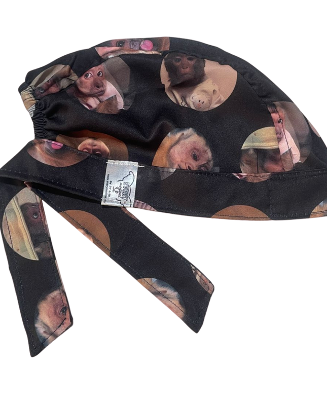 Gorro Medico Quirúrgico Changuito George Doctor Meme Hospita (negro 2)