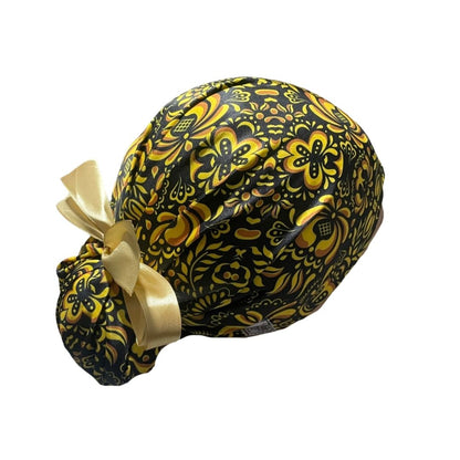 Gorro Quirúrgico - Tipo Bordado Mexicano - Dorado