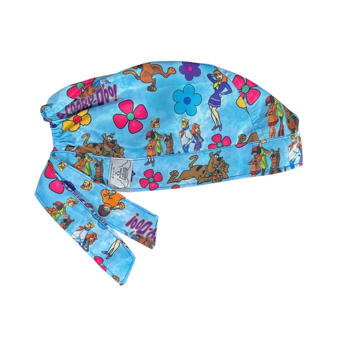 Gorro Medico Quirúrgico - Estampado - Scooby Doo - Celeste