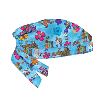 Gorro Medico Quirúrgico - Estampado - Scooby Doo - Celeste