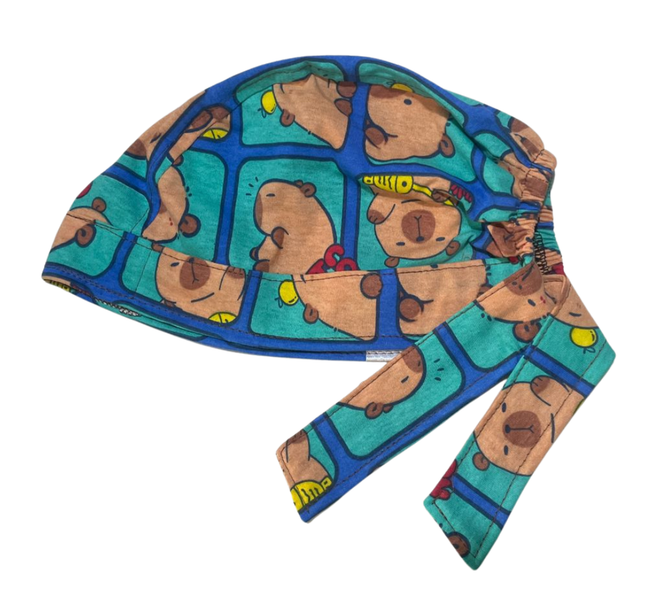 Gorro Medico Quirúrgico Capibara - Carpincho Doctor Hospital Verde Antifluido Unitalla